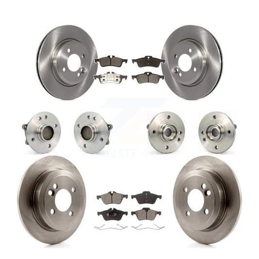 Hub Bearings Disc Brake Rotors And Pads Front Rear Kit (10Pc) For Mini Cooper