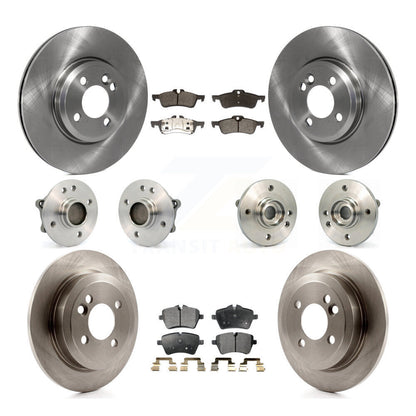 Hub Bearings Disc Brake Rotors And Pads Front Rear Kit (10Pc) For Mini Cooper
