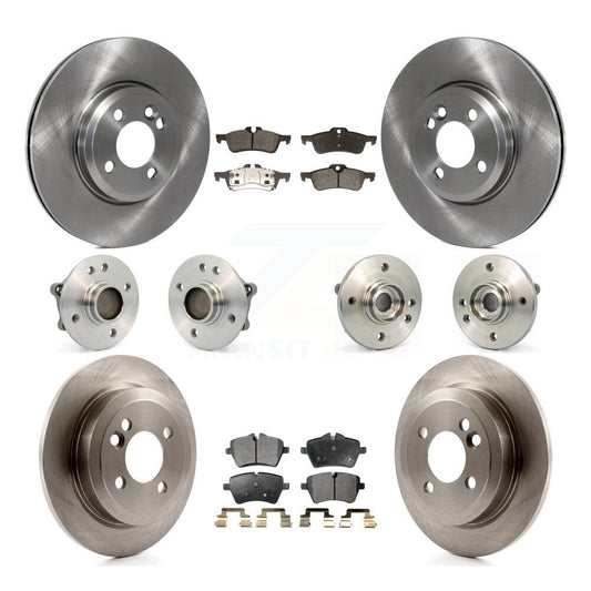 Hub Bearings Disc Brake Rotors And Pads Front Rear Kit (10Pc) For Mini Cooper