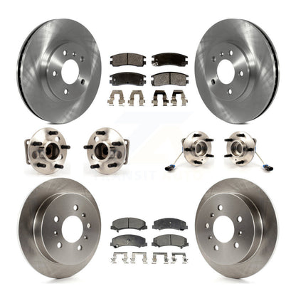 Hub Bearing Brake Rotor And Pad Front Rear Kit (10Pc) For Chevrolet Impala Monte