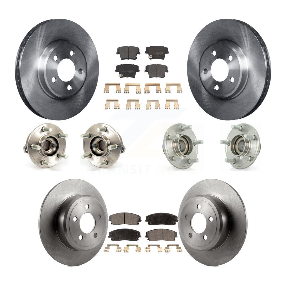 Hub Bearing Brake Rotor Pad Front Rear Kit (10Pc) For Dodge Chrysler 300 Charger