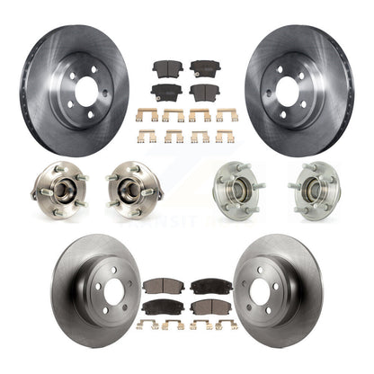 Hub Bearing Brake Rotor Pad Front Rear Kit (10Pc) For Dodge Chrysler 300 Charger
