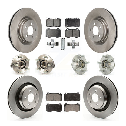 Hub Bearing Brake Rotor Pad Front Rear Kit (10Pc) For Dodge Chrysler 300 Charger
