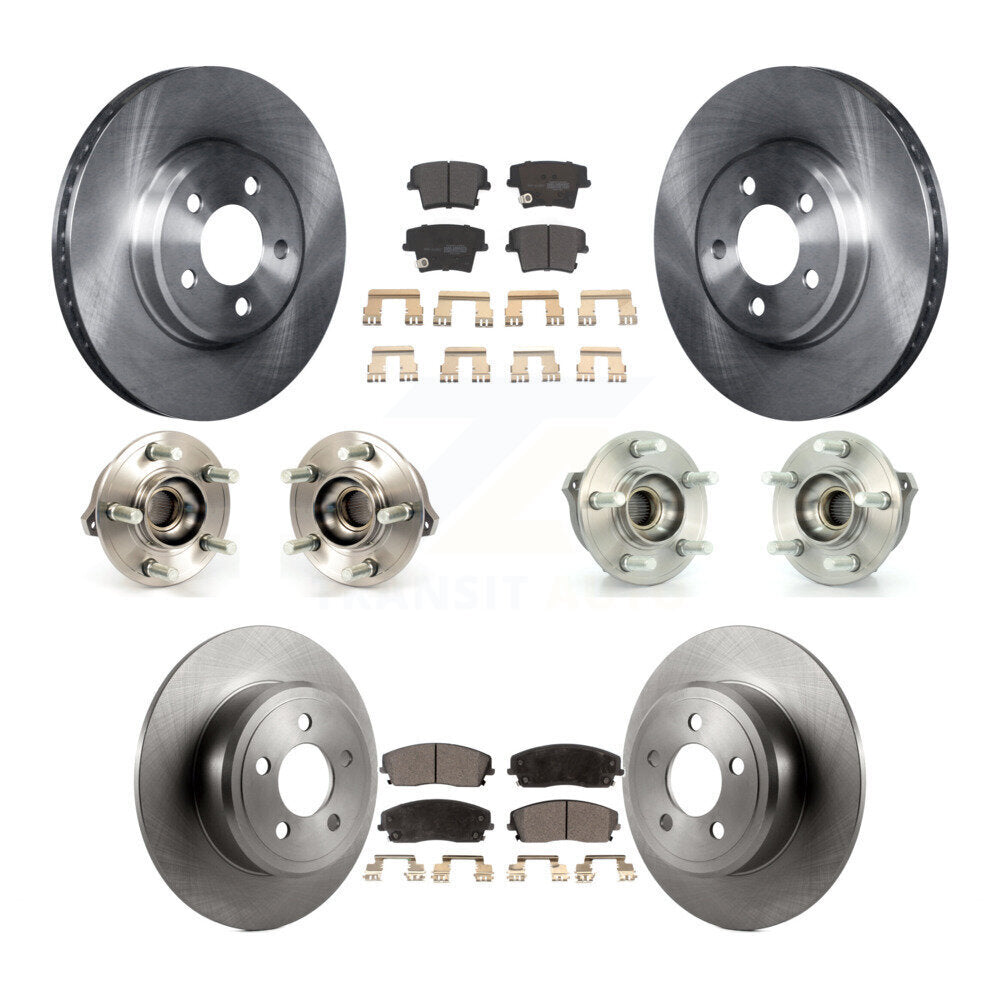 Hub Bearing Brake Rotor Pad Front Rear Kit (10Pc) For Dodge Charger Chrysler 300