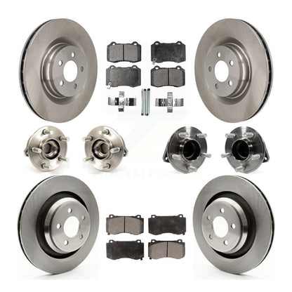 Hub Bearing Brake Rotor Pad Front Rear Kit (10Pc) For Dodge Chrysler 300 Charger