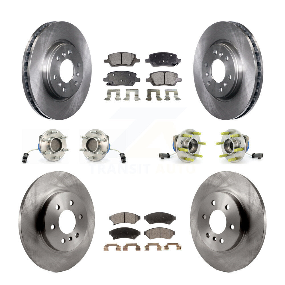 Hub Bearing Brake Rotor Pads Front Rear Kit (10Pc) For Pontiac Montana Chevrolet