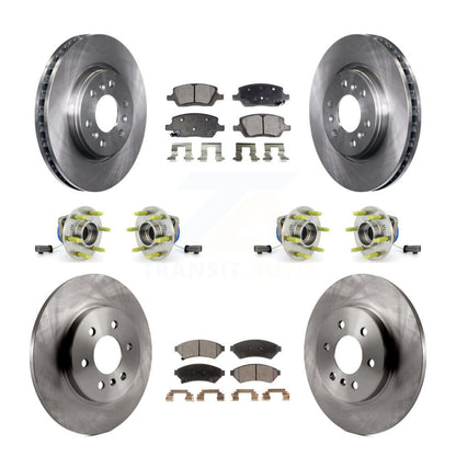 Hub Bearing Disc Brake Rotor Pad Front Rear Kit (10Pc) For 2006 Saturn Relay AWD