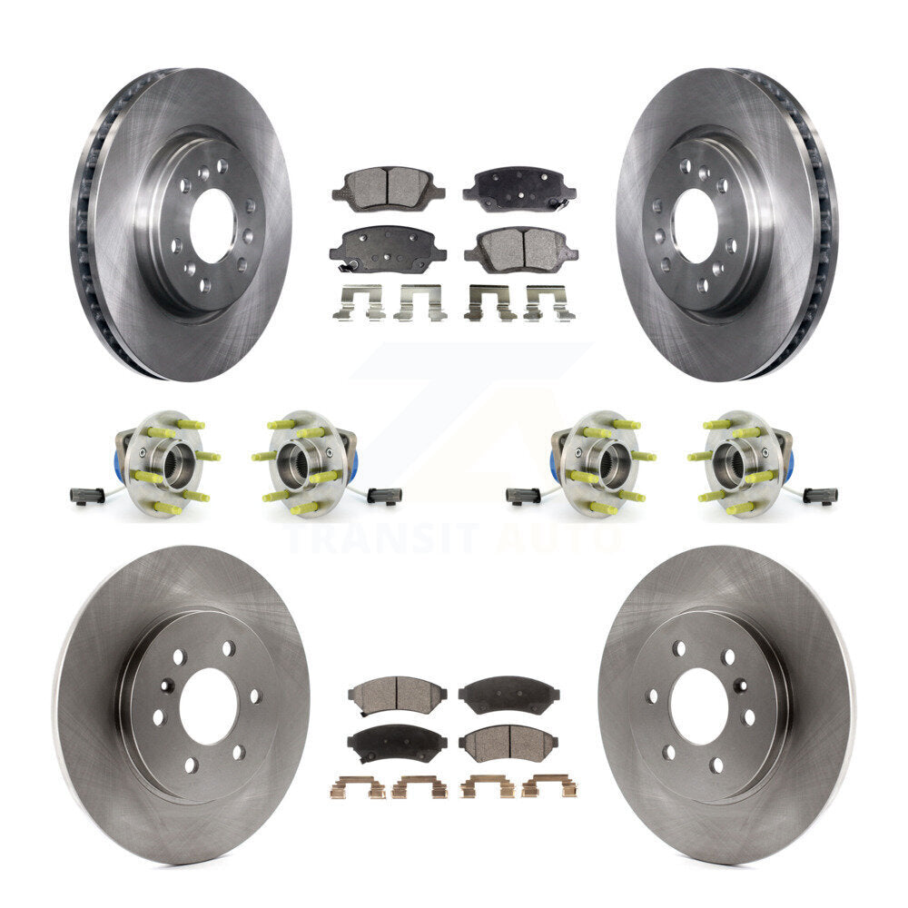 Hub Bearing Brake Rotor Pads Front Rear Kit (10Pc) For Pontiac Montana Chevrolet