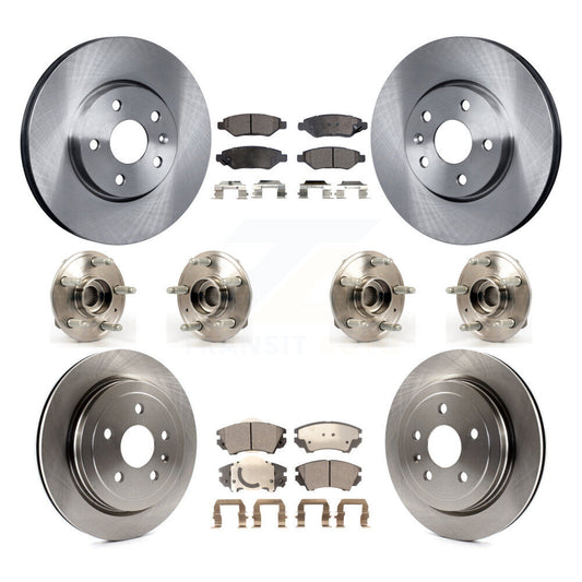 Hub Bearing Disc Brake Rotor And Pads Front Rear Kit (10Pc) For Chevrolet Camaro