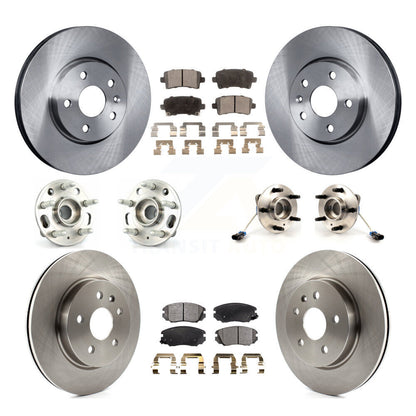 Hub Bearing Disc Brake Rotor And Pad Front Rear Kit (10Pc) For 2010 Buick Allure