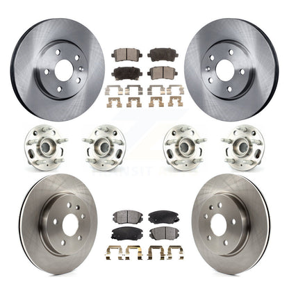 Hub Bearing Brake Rotor & Pads Front Rear Kit (10Pc) For Chevrolet Malibu Impala