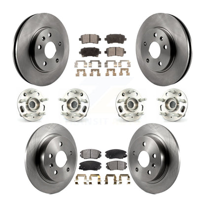 Hub Bearing Brake Rotor & Pad Front Rear Kit (10Pc) For Chevrolet Malibu Limited