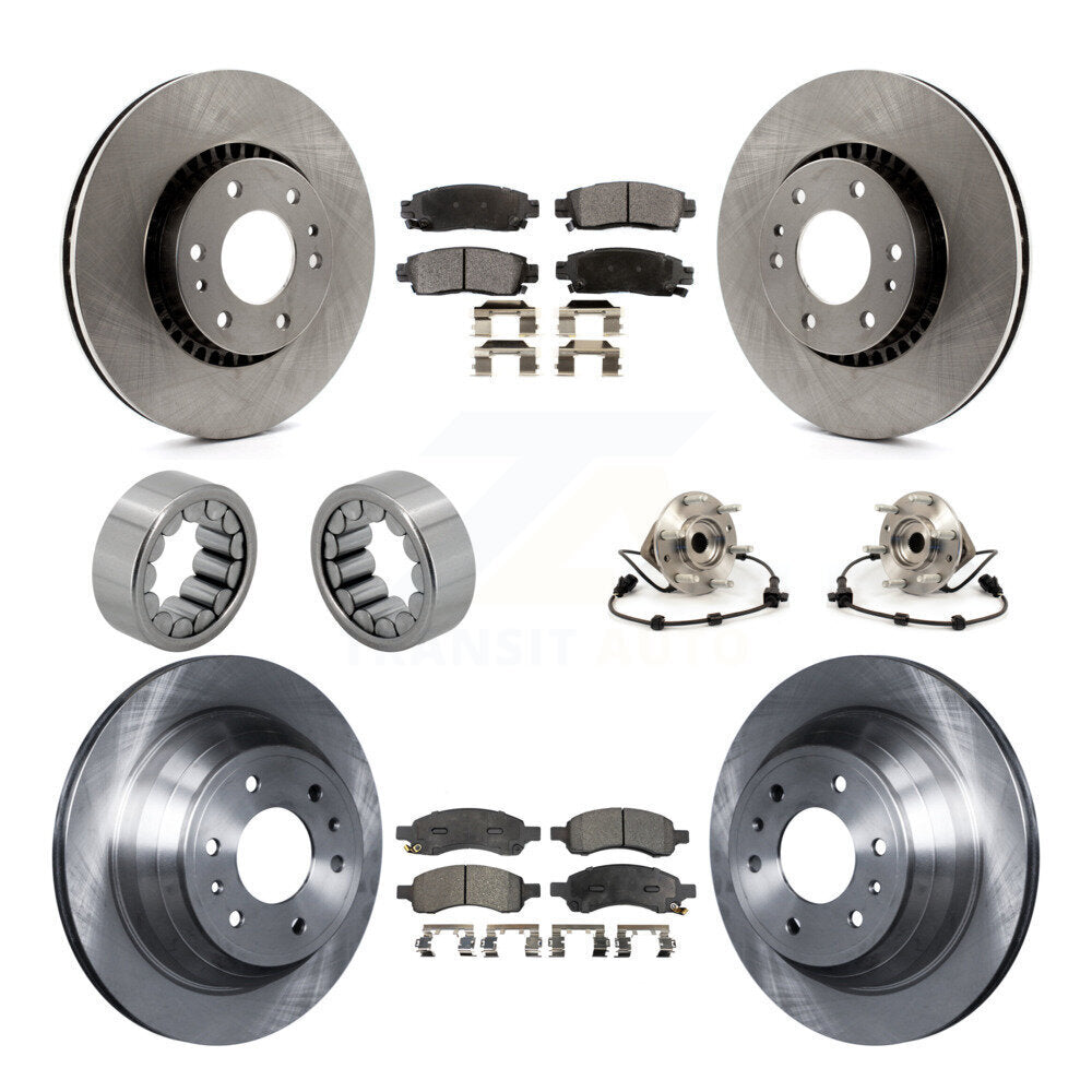 Hub Bearing Brake Rotor Pad Shoe Front Rear Kit (10Pc) For Chevrolet Trailblazer