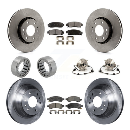Hub Bearing Brake Rotor Pad Shoe Front Rear Kit (10Pc) For Chevrolet Trailblazer