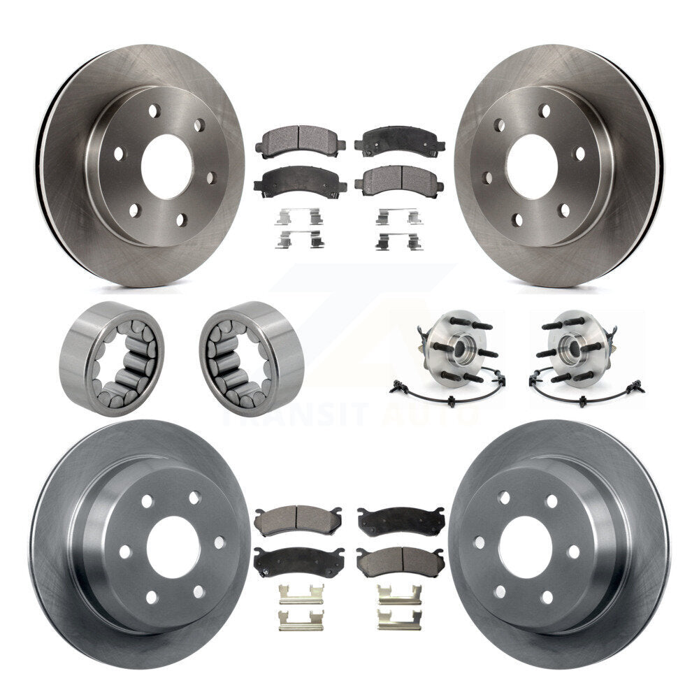Hub Bearing Brake Rotor Pad Shoe Front Rear Kit For Chevrolet Avalanche 1500 4WD