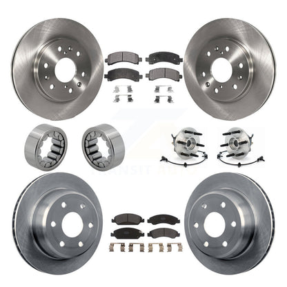 Hub Bearing Brake Rotor Pad Shoe Front Rear Kit (10Pc) For Chevrolet Express GMC