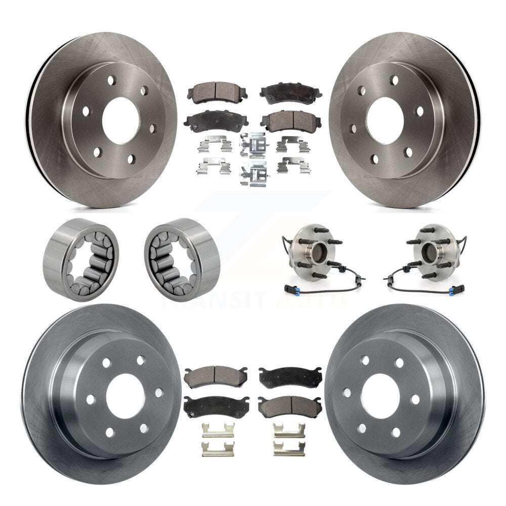 Hub Bearing Brake Rotor & Pad Shoe Front Rear Kit (10Pc) For Chevrolet Astro GMC