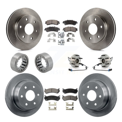 Hub Bearing Brake Rotor & Pad Shoe Front Rear Kit (10Pc) For Chevrolet Astro GMC