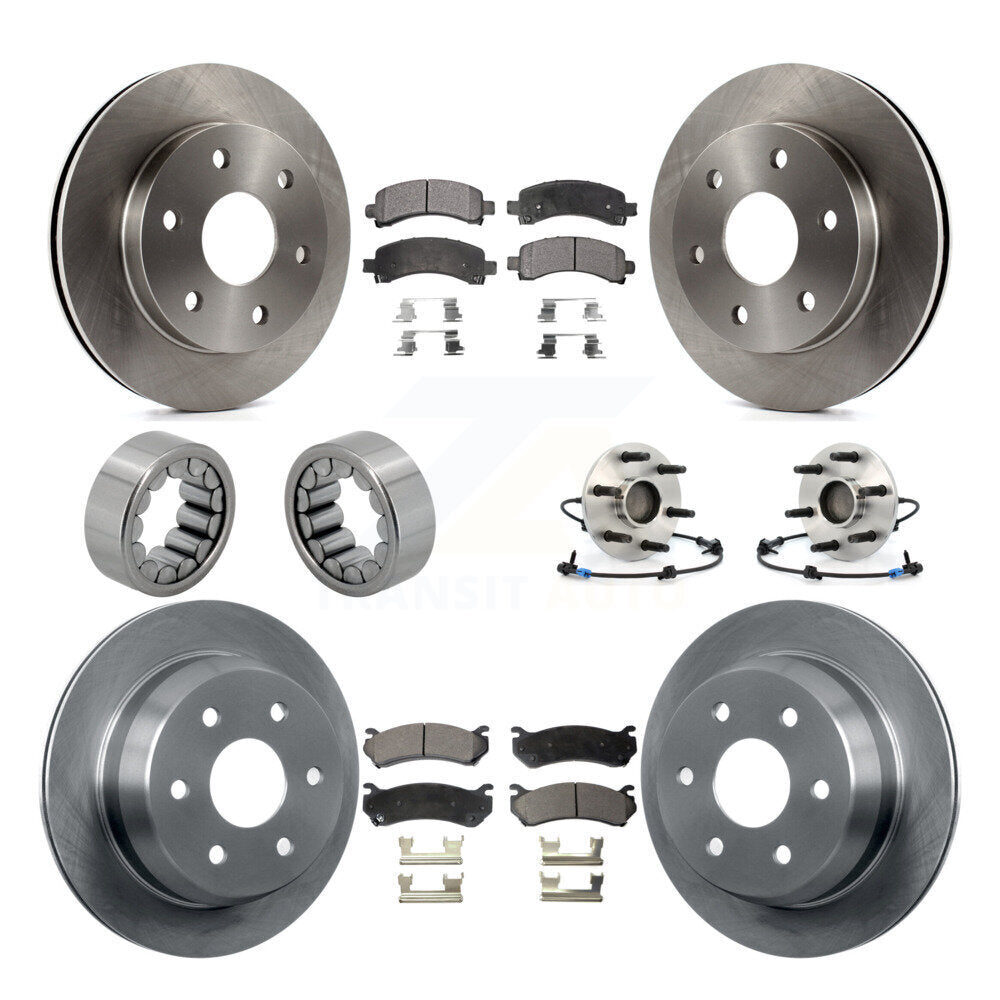 Hub Bearing Brake Rotor Pad Shoe Front Rear Kit For Chevrolet Avalanche 1500 RWD