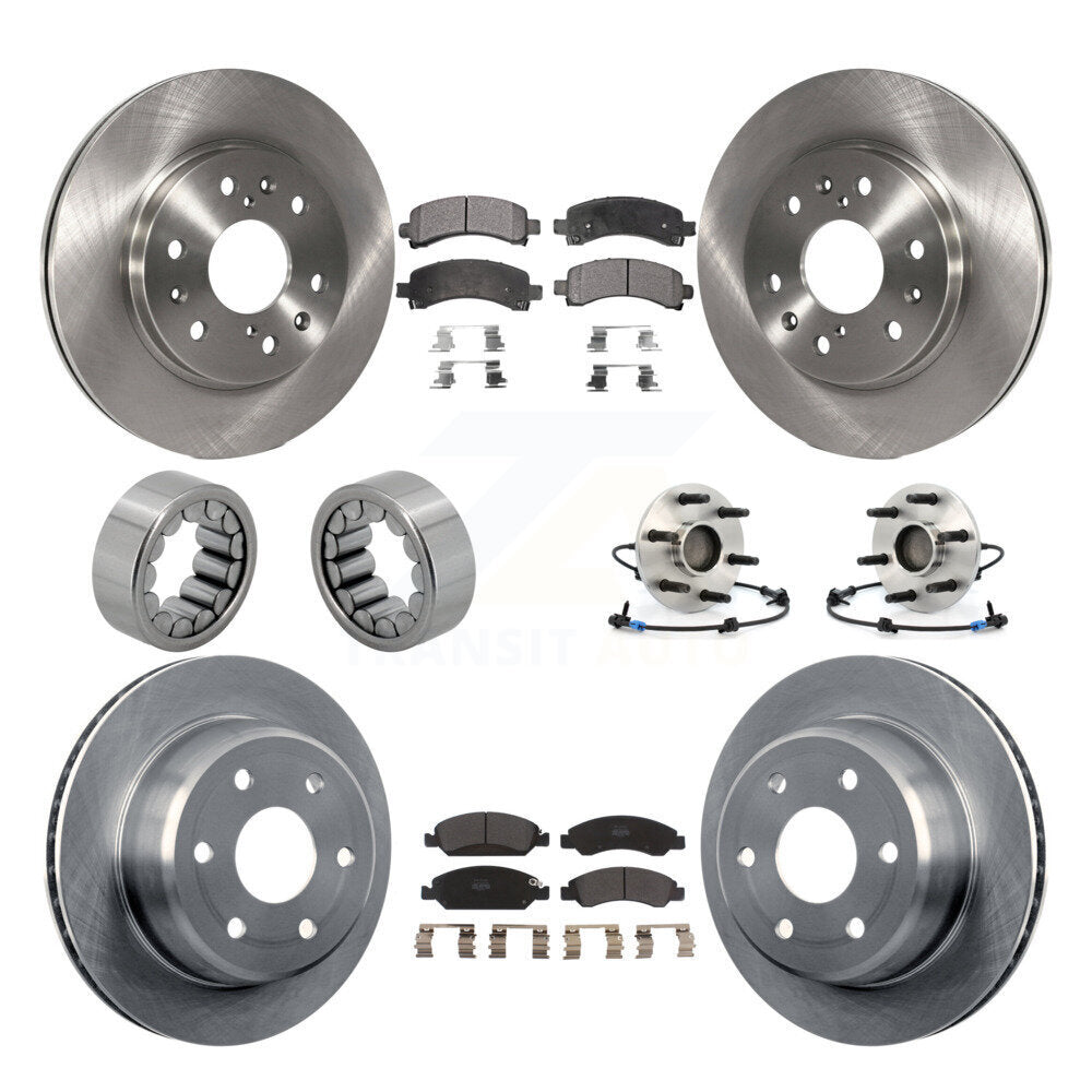 Hub Bearing Brake Rotor Pad Shoe Front Rear Kit (10Pc) For Chevrolet Express GMC
