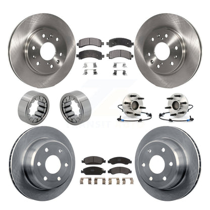 Hub Bearing Brake Rotor Pad Shoe Front Rear Kit (10Pc) For Chevrolet Express GMC