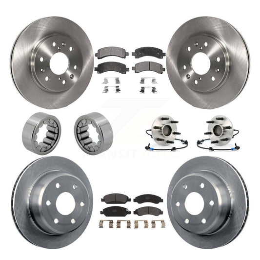 Hub Bearing Brake Rotor Pad Shoe Front Rear Kit (10Pc) For Chevrolet Express GMC