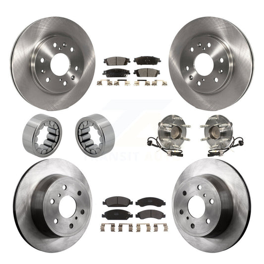 Hub Bearing Brake Rotor Pad Shoe Front Rear Kit (10Pc) For GMC Sierra 1500 Tahoe