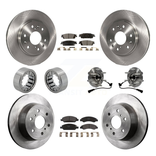 Hub Bearing Brake Rotor Pad Shoe Front Rear Kit (10Pc) For GMC Sierra 1500 Tahoe