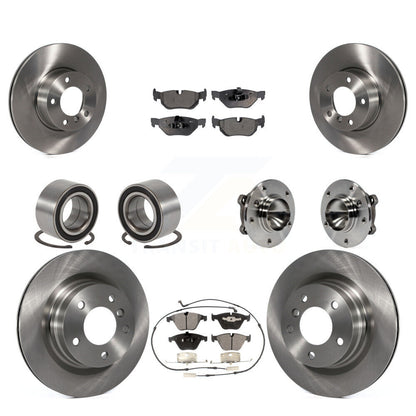 Hub Bearing Disc Brake Rotor & Pads Shoe Front Rear Kit (10Pc) For BMW 323i 328i
