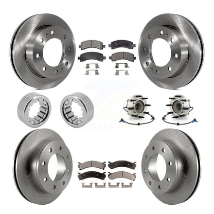 Hub Bearing Brake Rotor Pad Shoe Front Rear Kit (10Pc) For Chevrolet Express GMC
