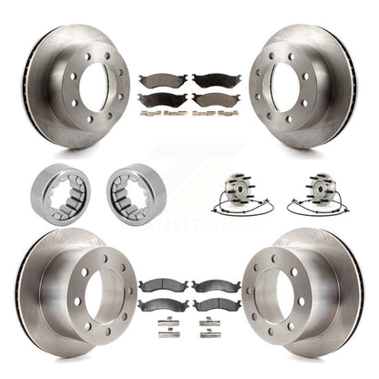 Hub Bearing Disc Brake Rotor & Pad Shoe Front Rear Kit (10Pc) For Dodge Ram 2500