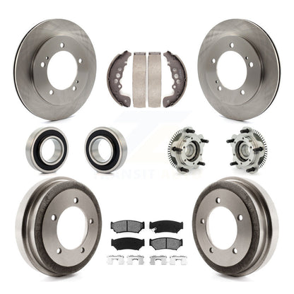 Hub Bearing Brake Rotor And Pad Shoe Front Rear Kit (10Pc) For Chevrolet Tracker