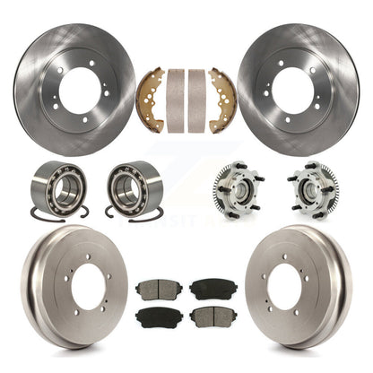 Hub Bearing Disc Brake Rotor And Pads Shoe Front Rear Kit (10Pc) For Suzuki XL-7