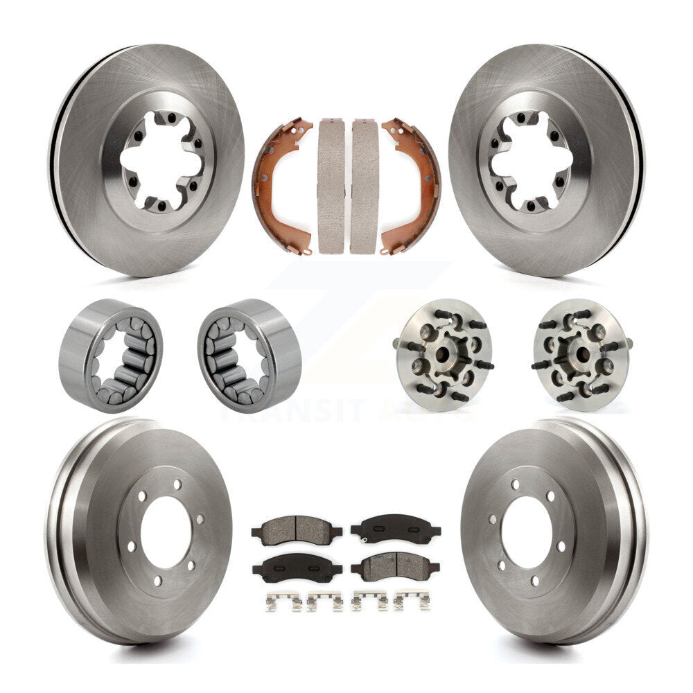 Hub Bearing Brake Rotor & Pads Shoe Front Rear Kit (10Pc) For Chevrolet Colorado