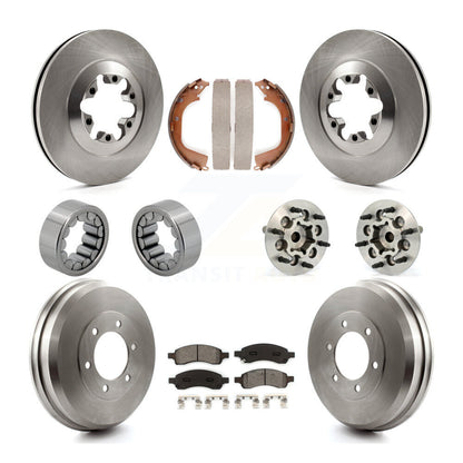 Hub Bearing Brake Rotor & Pads Shoe Front Rear Kit (10Pc) For Chevrolet Colorado