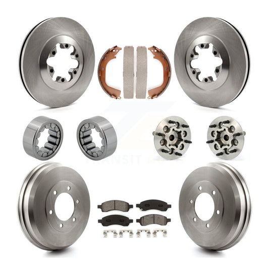 Hub Bearing Brake Rotor & Pads Shoe Front Rear Kit (10Pc) For Chevrolet Colorado