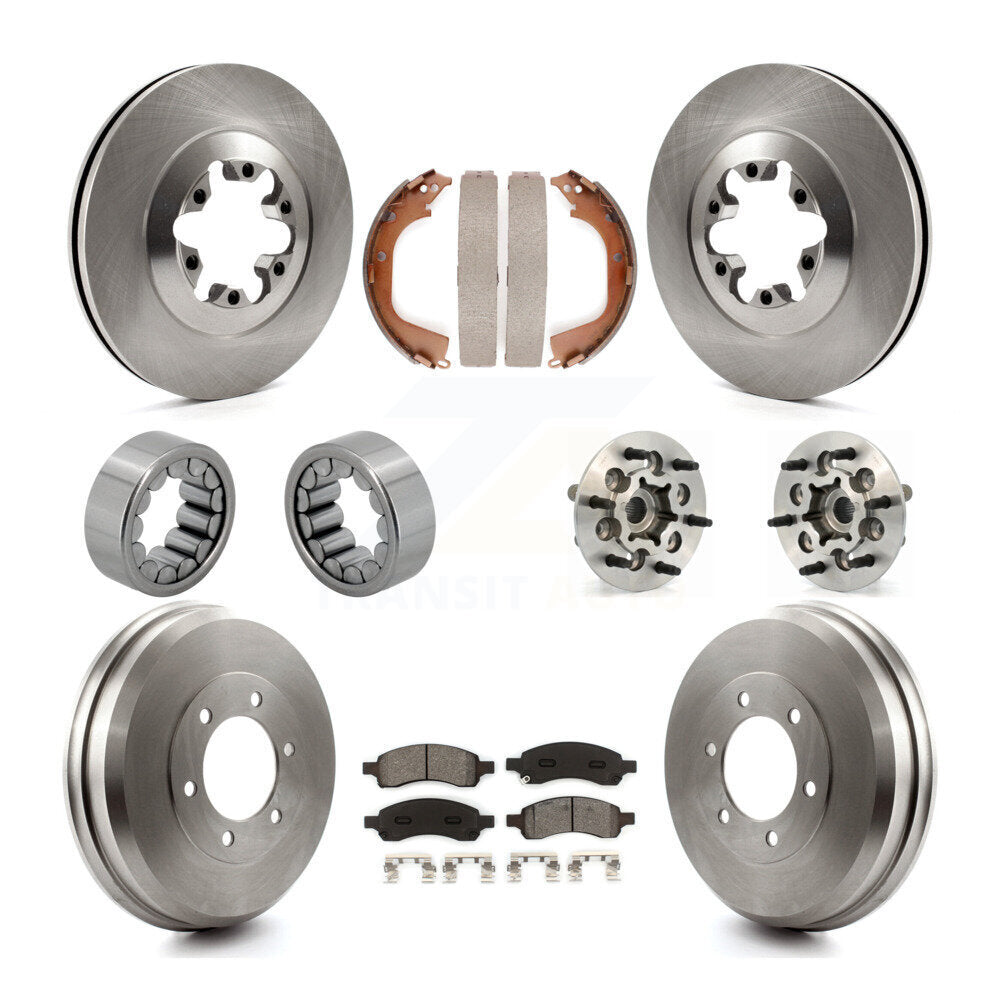 Hub Bearing Brake Rotor & Pads Shoe Front Rear Kit (10Pc) For Chevrolet Colorado