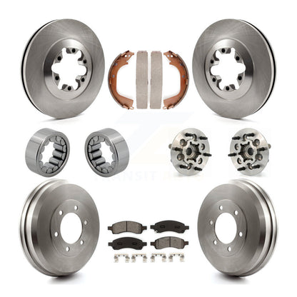 Hub Bearing Brake Rotor & Pads Shoe Front Rear Kit (10Pc) For Chevrolet Colorado