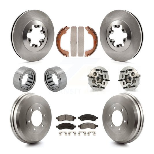 Hub Bearing Brake Rotor & Pads Shoe Front Rear Kit (10Pc) For Chevrolet Colorado