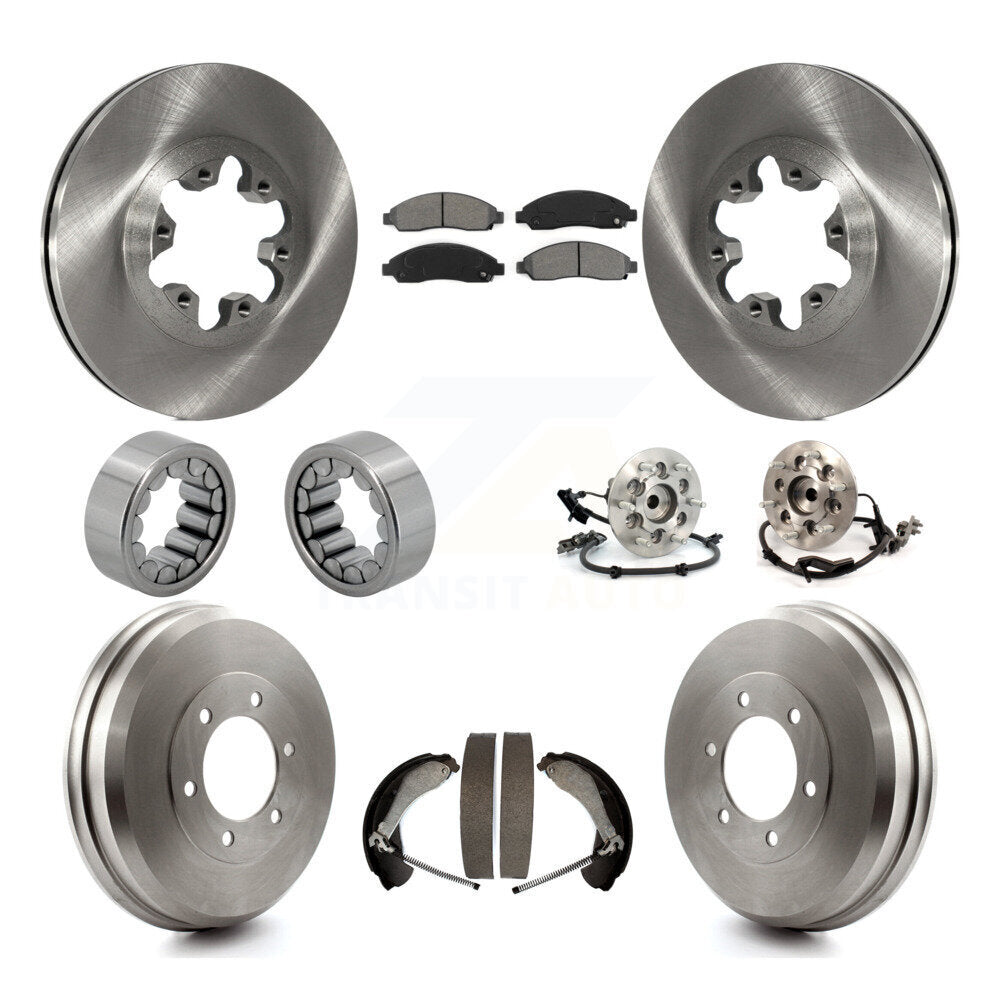 Hub Bearing Brake Rotor & Pads Shoe Front Rear Kit (10Pc) For Chevrolet Colorado