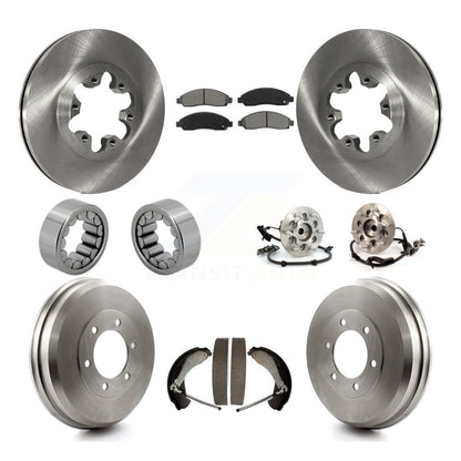 Hub Bearing Brake Rotor & Pads Shoe Front Rear Kit (10Pc) For Chevrolet Colorado