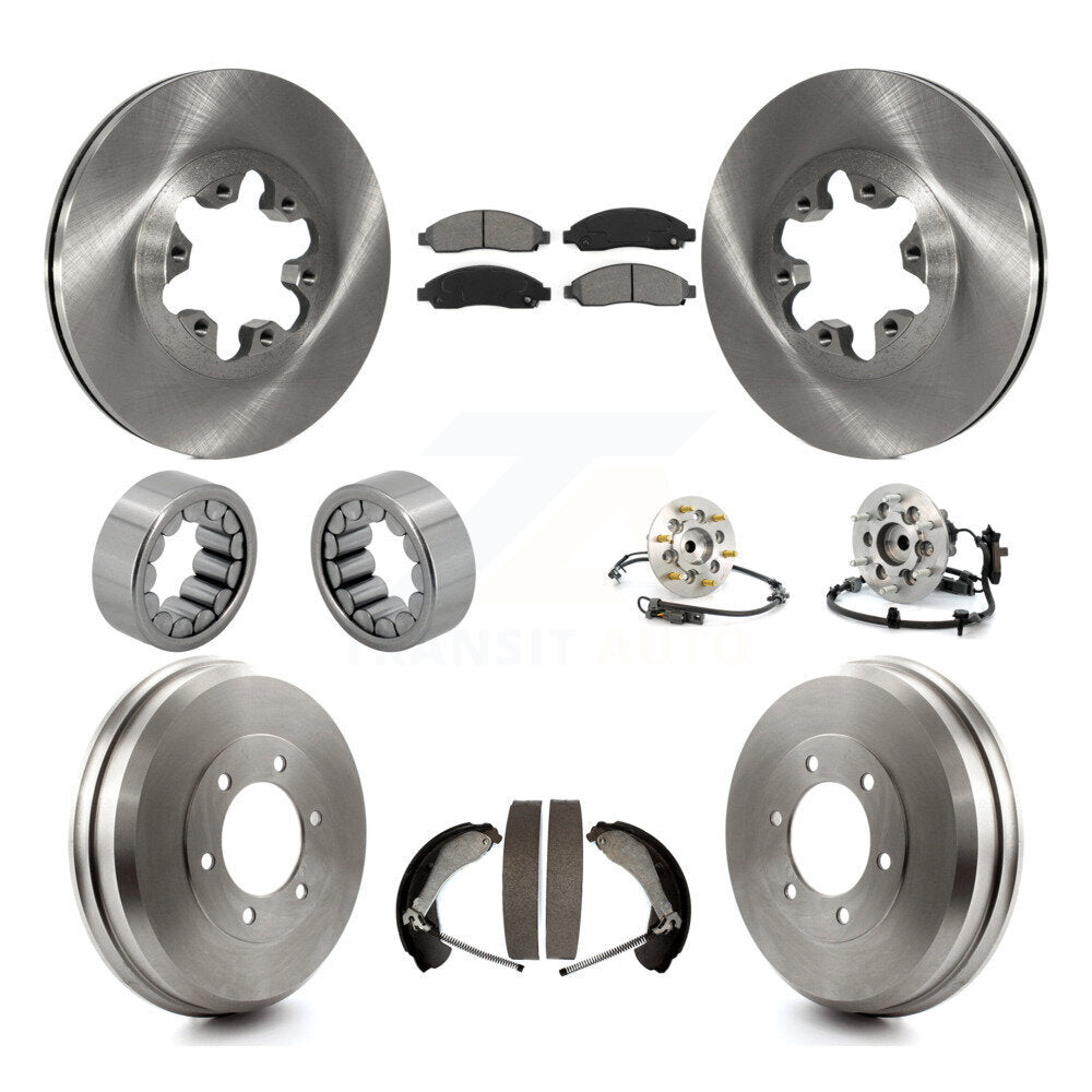 Hub Bearing Brake Rotor & Pads Shoe Front Rear Kit (10Pc) For Chevrolet Colorado