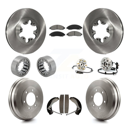 Hub Bearing Brake Rotor & Pads Shoe Front Rear Kit (10Pc) For Chevrolet Colorado