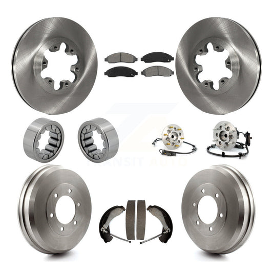 Hub Bearing Brake Rotor & Pads Shoe Front Rear Kit (10Pc) For Chevrolet Colorado