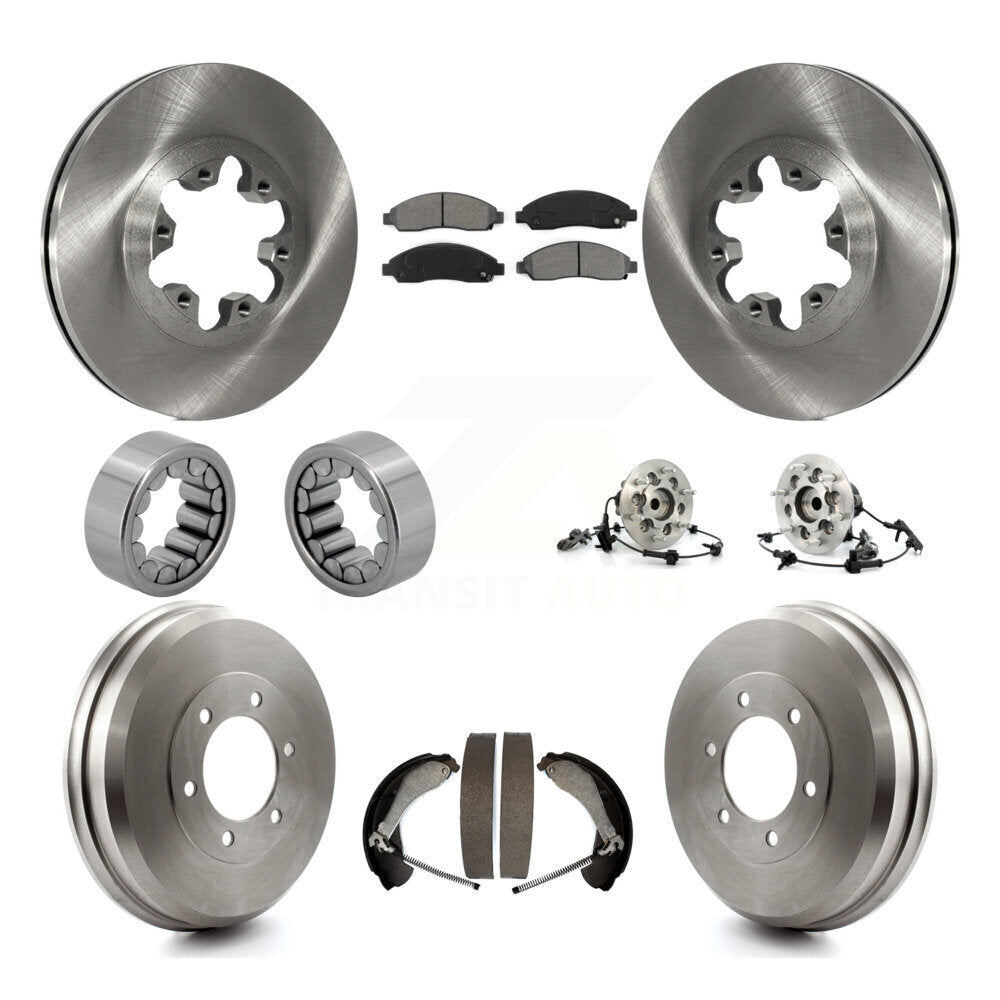 Hub Bearing Brake Rotor & Pads Shoe Front Rear Kit (10Pc) For Chevrolet Colorado