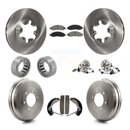 Hub Bearing Brake Rotor & Pads Shoe Front Rear Kit (10Pc) For Chevrolet Colorado