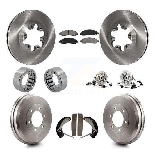 Hub Bearing Brake Rotor & Pads Shoe Front Rear Kit (10Pc) For Chevrolet Colorado