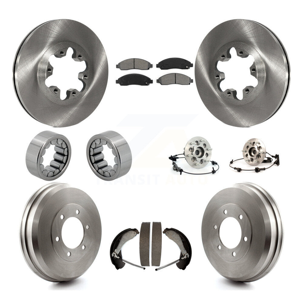Hub Bearing Brake Rotor & Pads Shoe Front Rear Kit (10Pc) For Chevrolet Colorado
