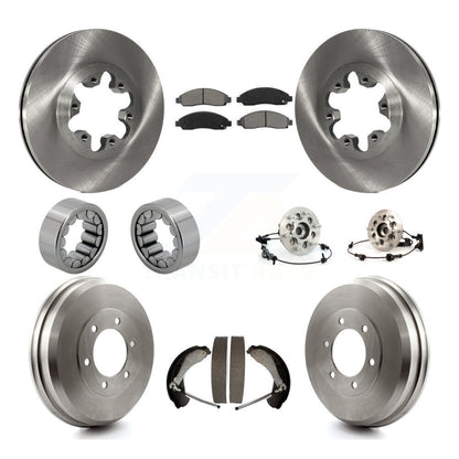 Hub Bearing Brake Rotor & Pads Shoe Front Rear Kit (10Pc) For Chevrolet Colorado