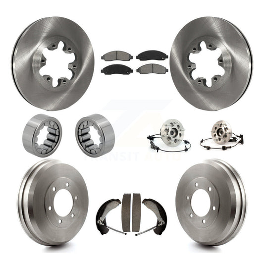 Hub Bearing Brake Rotor & Pads Shoe Front Rear Kit (10Pc) For Chevrolet Colorado